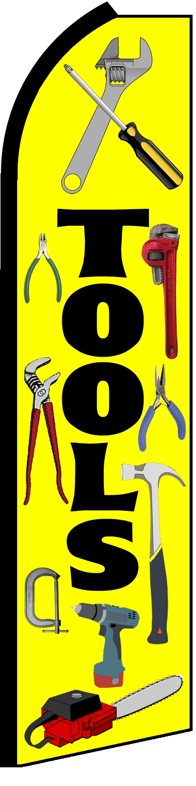 38'' x 138'' Tools Swooper Flag 38'' x 138'' Tools Swooper Flag
