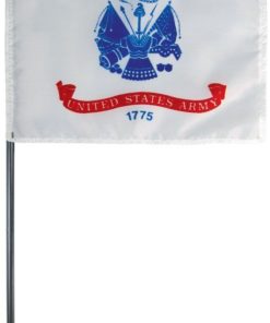Army 4"x6" Rayon Stick Flag