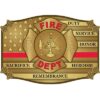 U.S. Fire Department Red Line Honor Belt Buckle