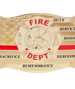 U.S. Fire Department Red Line Honor Belt Buckle