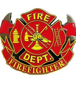 Armor Coin & Emblem Firefighter Belt Buckle