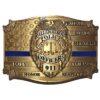 U.S. Police Blue Line Honor Belt Buckle