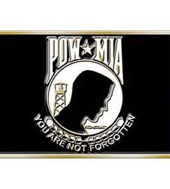 POW MIA YOU ARE NOT FORGOTTEN BELT BUCKLE 3.25 INCHES