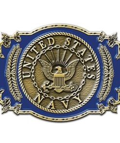 US Navy Logo 3-1/4" Belt Buckle
