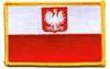 2"x3.5" Poland W/Eagle Rectangle Patch
