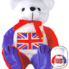 8" United Kingdom Honor Bear