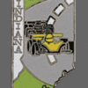 Indiana State Map Hat Lapel Pin, Indiana Shaped State Lapel Pin