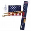 US Flag Kit With Wood Pole