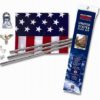 US 3'x5' Flag Kit With Steel Pole