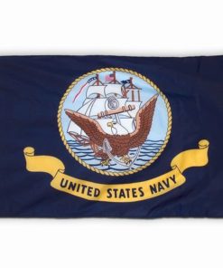3'x5' Printed Nyl. Polyester Navy Flag