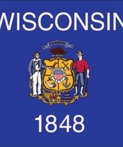Wisconsin 5'x8' Poly-II Flag