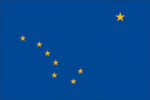 lg1_000345 Alaska 8'x12' Applique Nylon Flag - Image 1