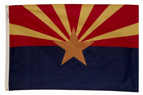 lg1_000352 Arizona 5'x8' Nylon Flag - Image 1