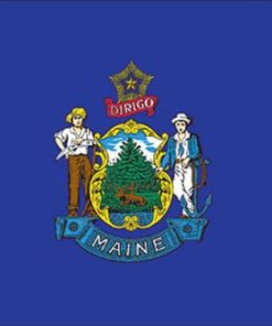 Maine 12'x18' Sewn Nylon Flag