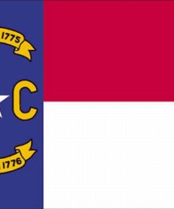 North Carolina 8'x12' Applique Nylon Flag