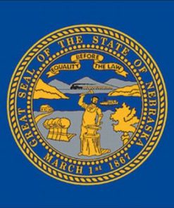 Nebraska 4"x6" Stick Flag