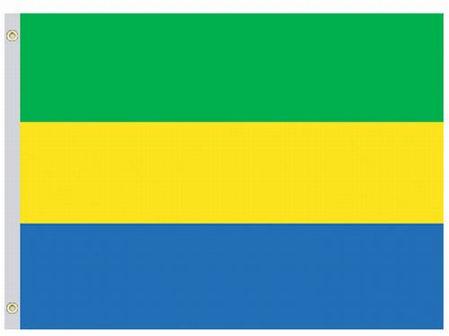 3'X5' FT Nylon Gabon Flag, Gabon 3'X5' FT Nylon Flag