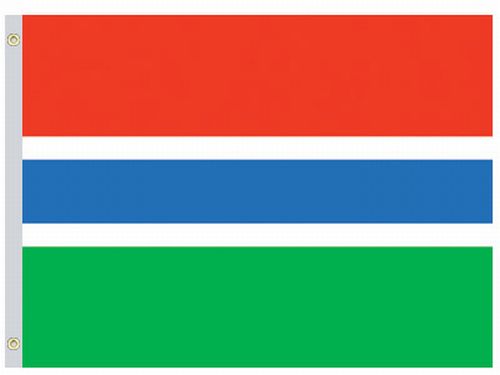 lg1_001195 Gambia 3'x5' Nylon Flag - Image 1