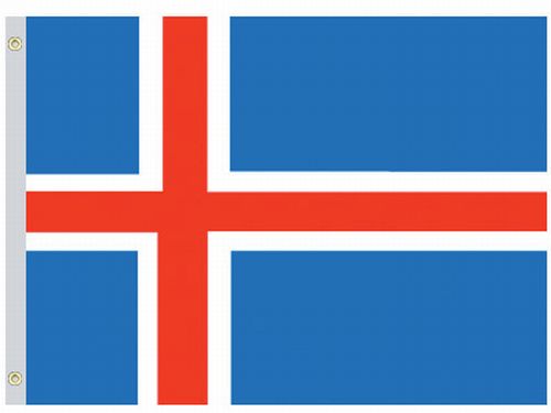 lg1_001260 Iceland 4'x6' Nylon Flag - Image 1