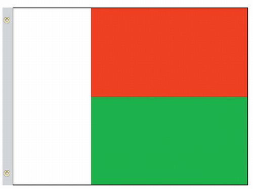 lg1_001371 Madagascar 3'x5' Nylon Flag - Image 1
