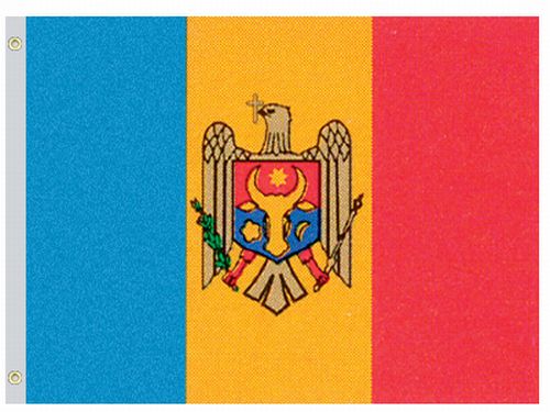 lg1_001414 Moldova 5'x8' Nylon Flag - Image 1