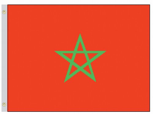lg1_001430 Morocco 5'x8' Nylon Flag - Image 1