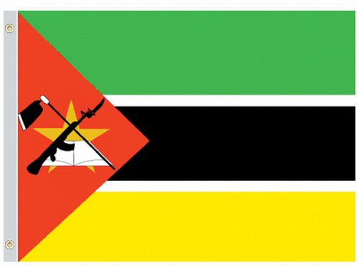lg1_001431 Mozambique 2'x3' Nylon Flag - Image 1