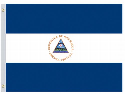 lg1_001462 Nicaragua Civil 5'x8' Nylon Flag - Image 1