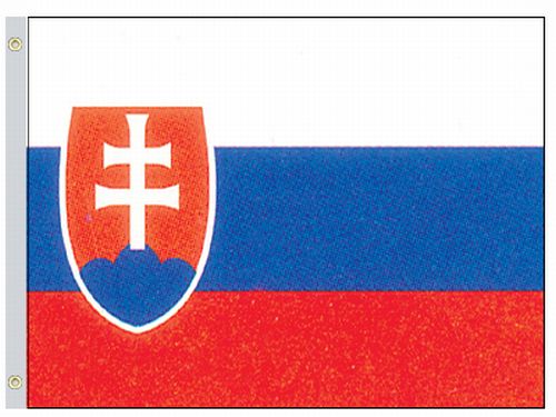 lg1_001597 Slovakia 4'x6' Nylon Flag - Image 1