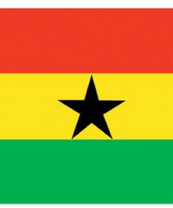 Ghana 4"x6" Stick Flag
