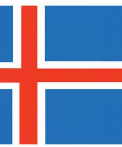 Iceland 4"x6" Stick Flag