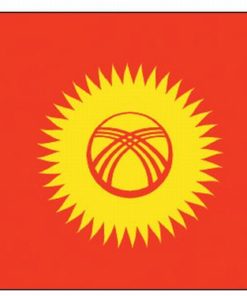 Kyrgyzstan 4"x6" Stick Flag
