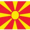 Macedonia 4"x6" Stick Flag