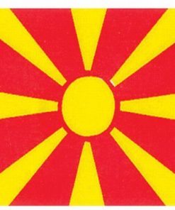 Macedonia 4"x6" Stick Flag