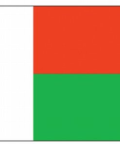 Madagascar 4"x6" Stick Flag