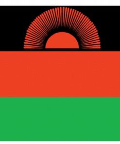 Malawi 4"x6" Stick Flag