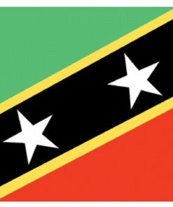 St. Kitts-Nevis 4"x6" Stick Flag