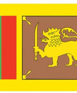 Sri Lanka 4"x6" Stick Flag