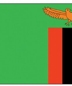 Zambia 4"x6" Stick Flag