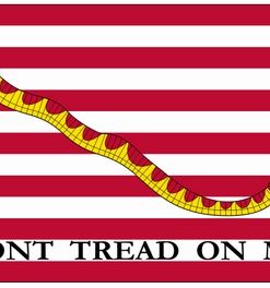 First Navy Jack 6' 9 3/4" x 5' 8 3/4" Nylon G Spec, First Navy Jack Flags