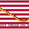 Perma-Nyl 3'9 3/4in x 2'8 9/16in Nylon Navy Don't Tread On Me - First Navy Jack Size 7 Printed SR