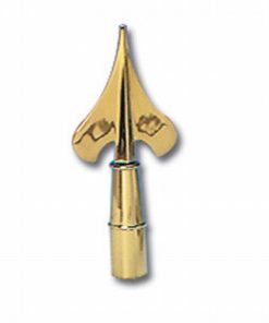 Brass Army 8.5" Spear Topper
