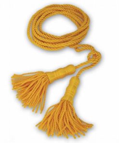 Gold Tassel Flag Cord 7', 7ft Gold Tassel Flag Cord, Gold Braided Tassel Flag Cord, Gold Braided Cord Tassel for Indoor Flagpole Display
