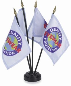 Custom 4"x6" Nylon Stick Flag
