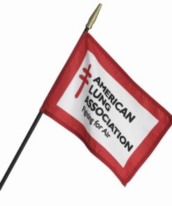 Nylon 8"x12" Custom Stick Flag