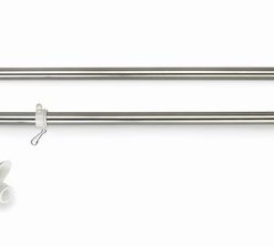House Mounted Flagpole Silver