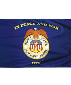 Merchant Marines Flag - Nylon 4X6'