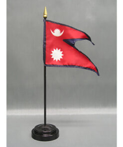 4" x 6" polyester Nepal stick flag comes with a 3/16"x10" standard mount.