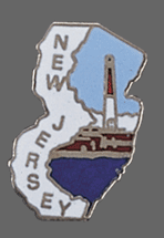 New Jersey Shape Pin