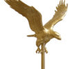 Gold Aluminum Flying Eagle Flagpole Ornament